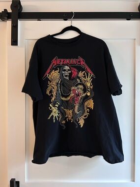 Metallica 2024 Tour Shirt Black Tee 2X